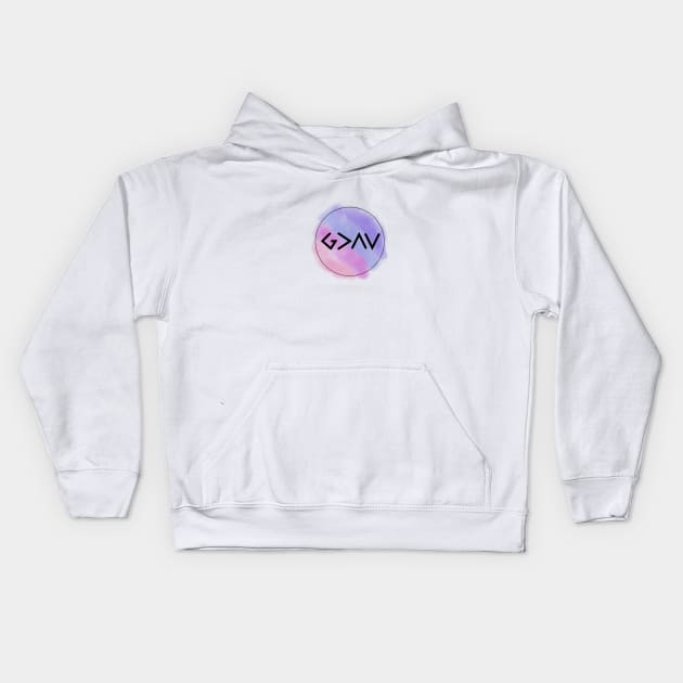 God is Greater Kids Hoodie by maddie55meadows